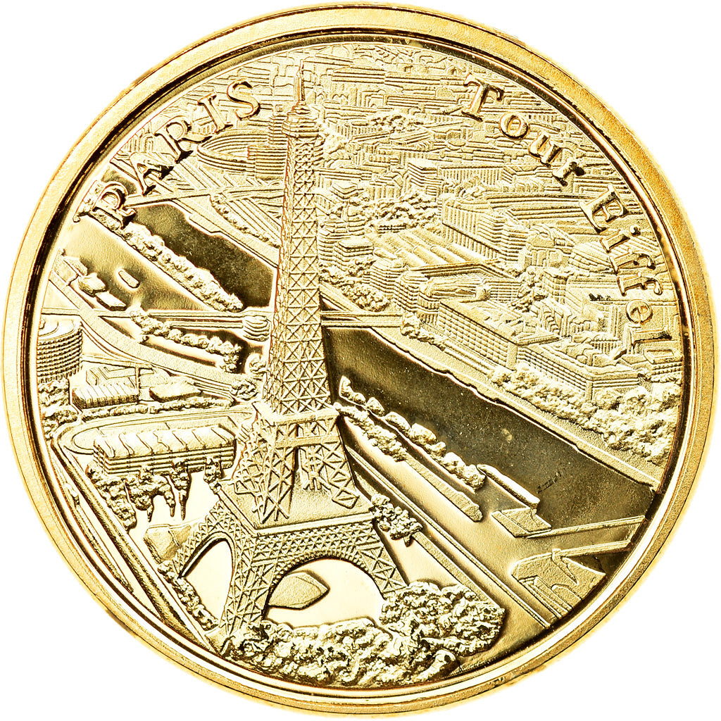 França, Token, Paris - La Tour Eiffel et la Seine, Souvenirs et Patrimoine