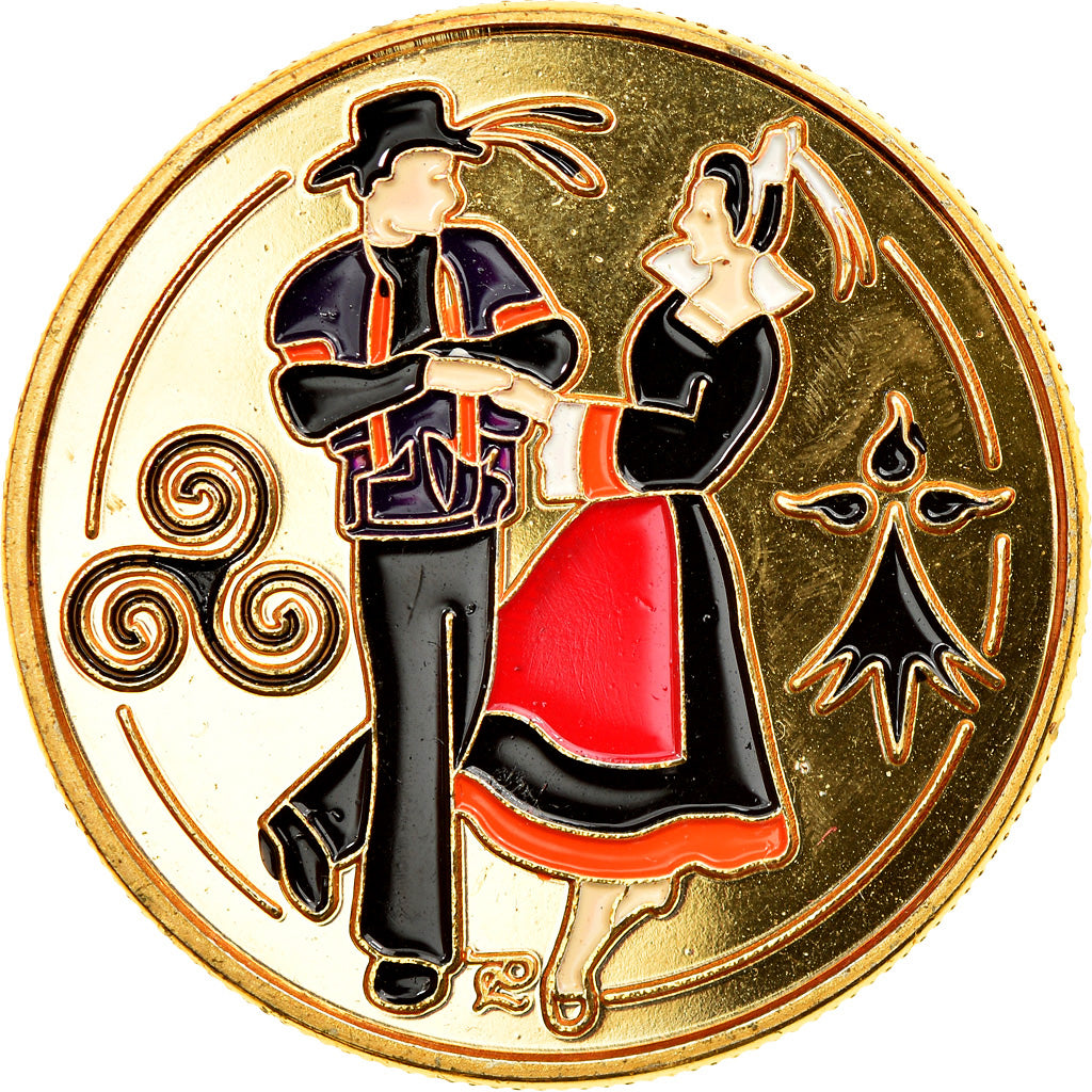 France, Token, Bretagne - Danse bretonne, Souvenirs et Patrimoine, AU(55-58)