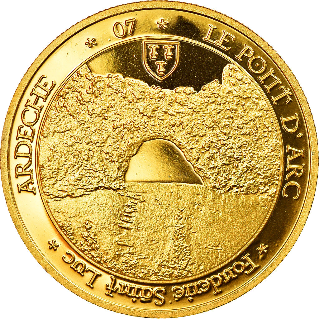 Francja, Token, Ardèche - Le pont d'Arc, Undated, Fonderie Saint-Luc