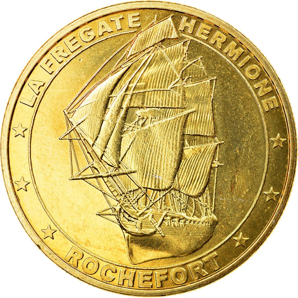Francja, Token, La frégate Hermione, Rochefort, 2009, Médailles et Patrimoine