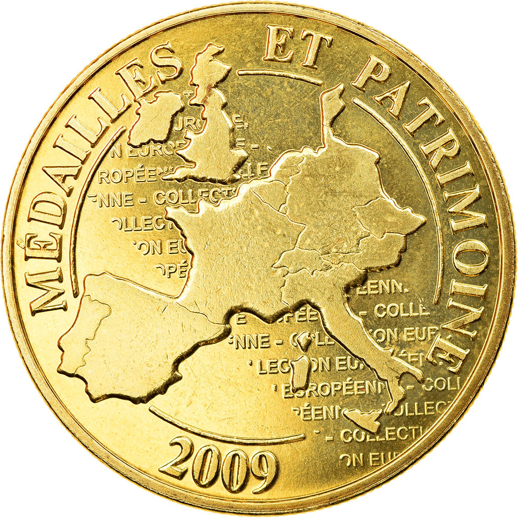 Francja, Token, La frégate Hermione, Rochefort, 2009, Médailles et Patrimoine