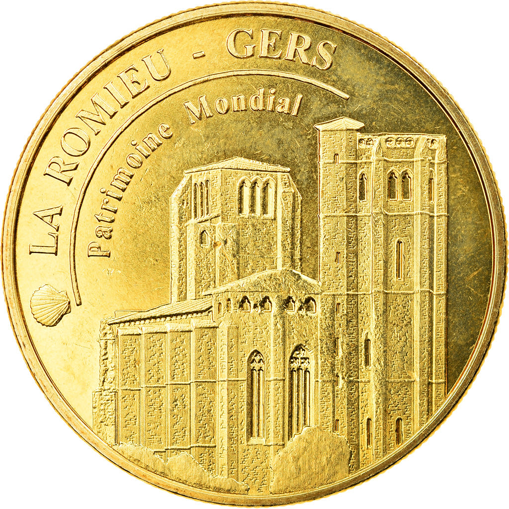 France, Jeton, La Romieu - Patrimoine mondial, Médailles et Patrimoine, SUP