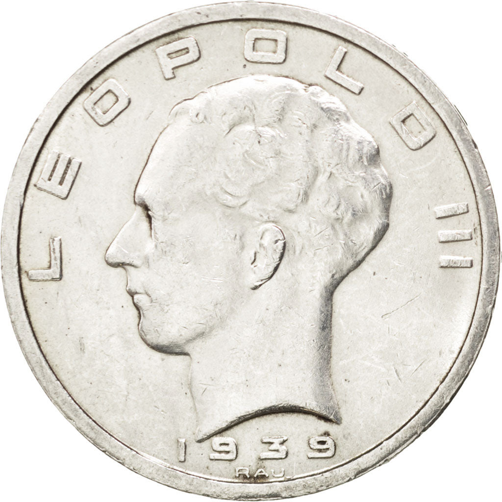 Coin, Belgium, 50 Francs, 50 Frank, 1939, AU(55-58), Silver, KM:121