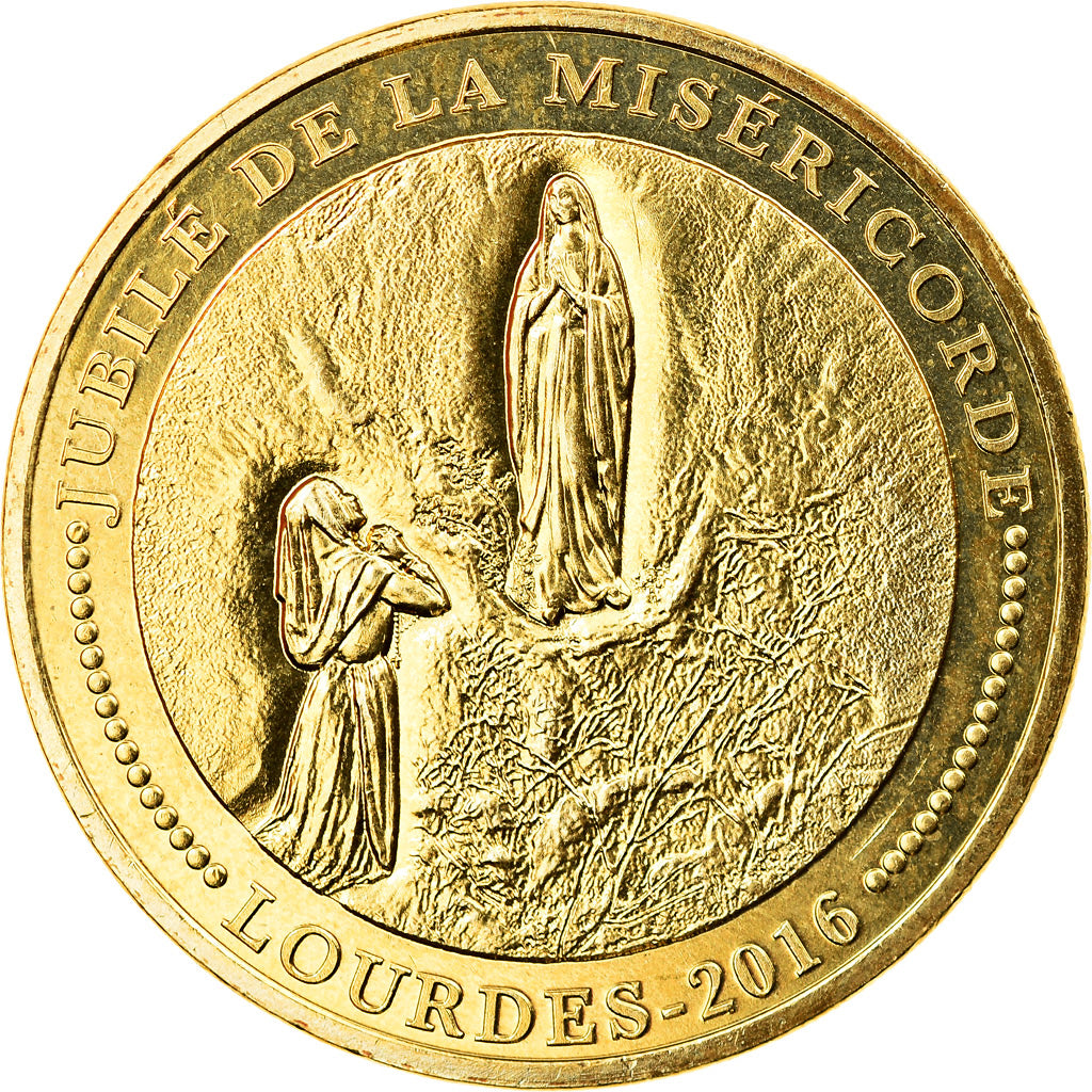 France, Token, Lourdes - Jubilé de la Miséricorde, 2016, MDP, AU(55-58)