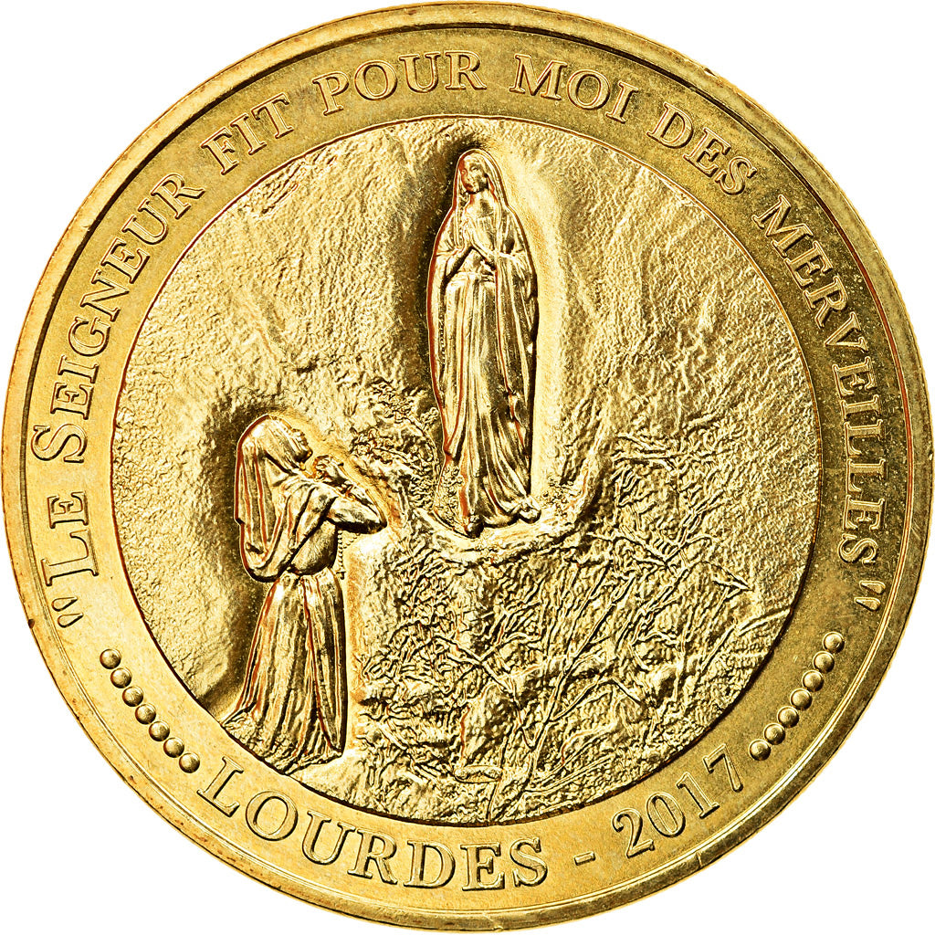 France, Jeton, Lourdes - Magnificat, 2017, MDP, SUP, Cupro-nickel Aluminium