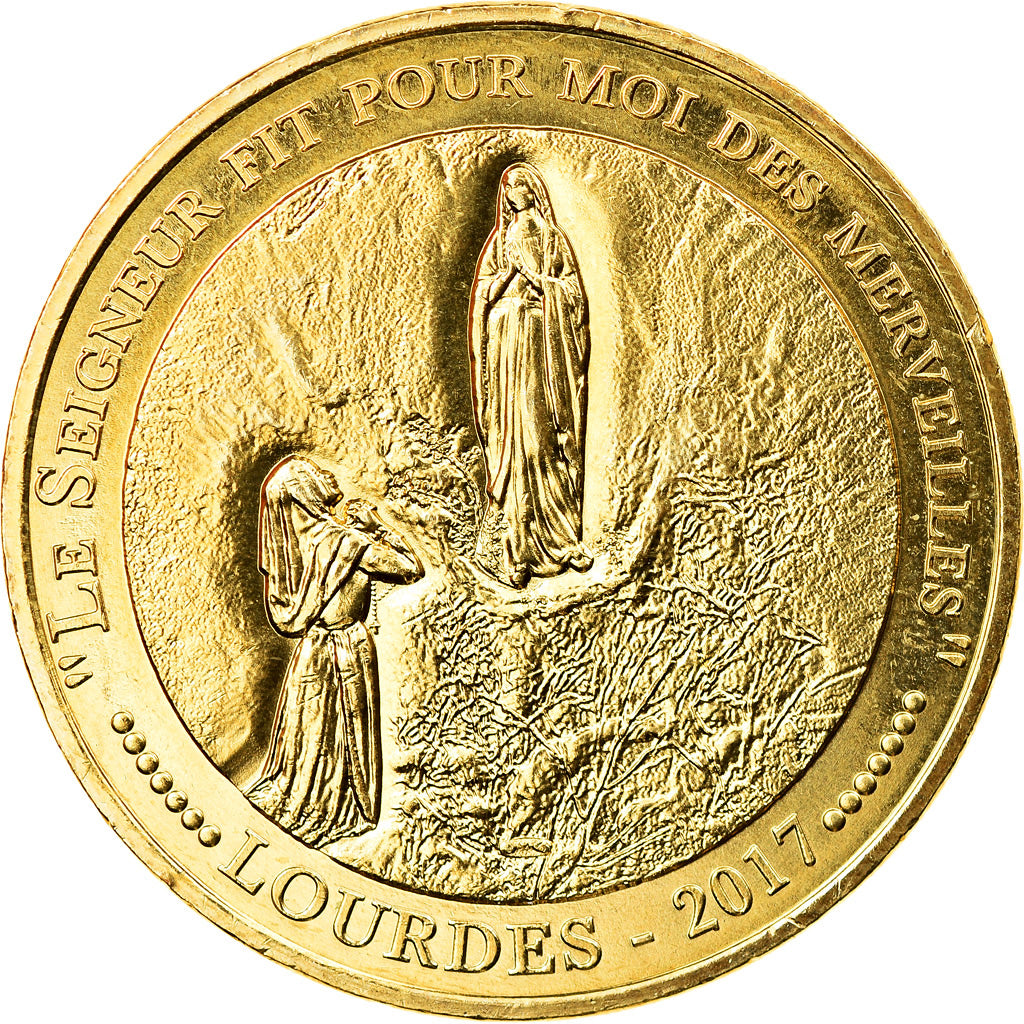 France, Token, Lourdes - Magnificat, 2017, MDP, AU(55-58), Cupro-nickel