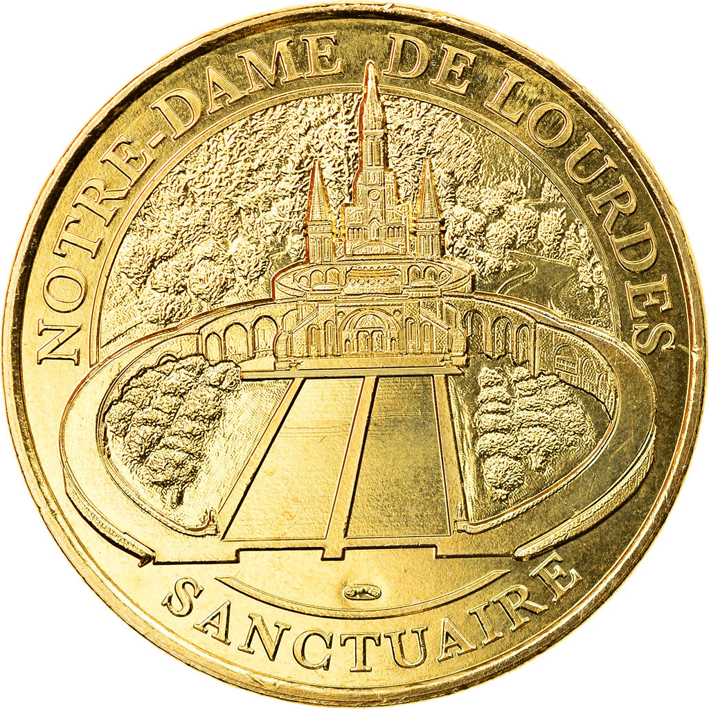 France, Token, 65/ Lourdes - Le Sanctuaire, 2016, MDP, AU(55-58), Cupro-nickel