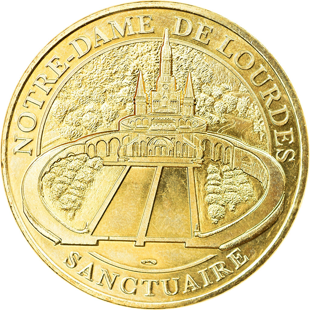 France, Token, 65/ Lourdes - Le Sanctuaire, 2016, MDP, AU(55-58), Cupro-nickel