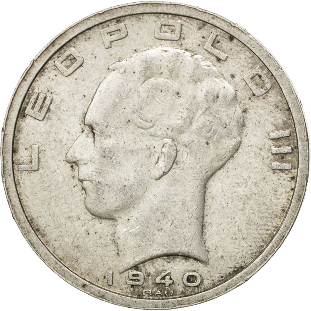 Coin, Belgium, 50 Francs, 50 Frank, 1940, EF(40-45), Silver, KM:121
