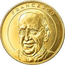 Francia, Token, 65/ Lourdes - Pape François, SPL-, Rame-nichel-alluminio