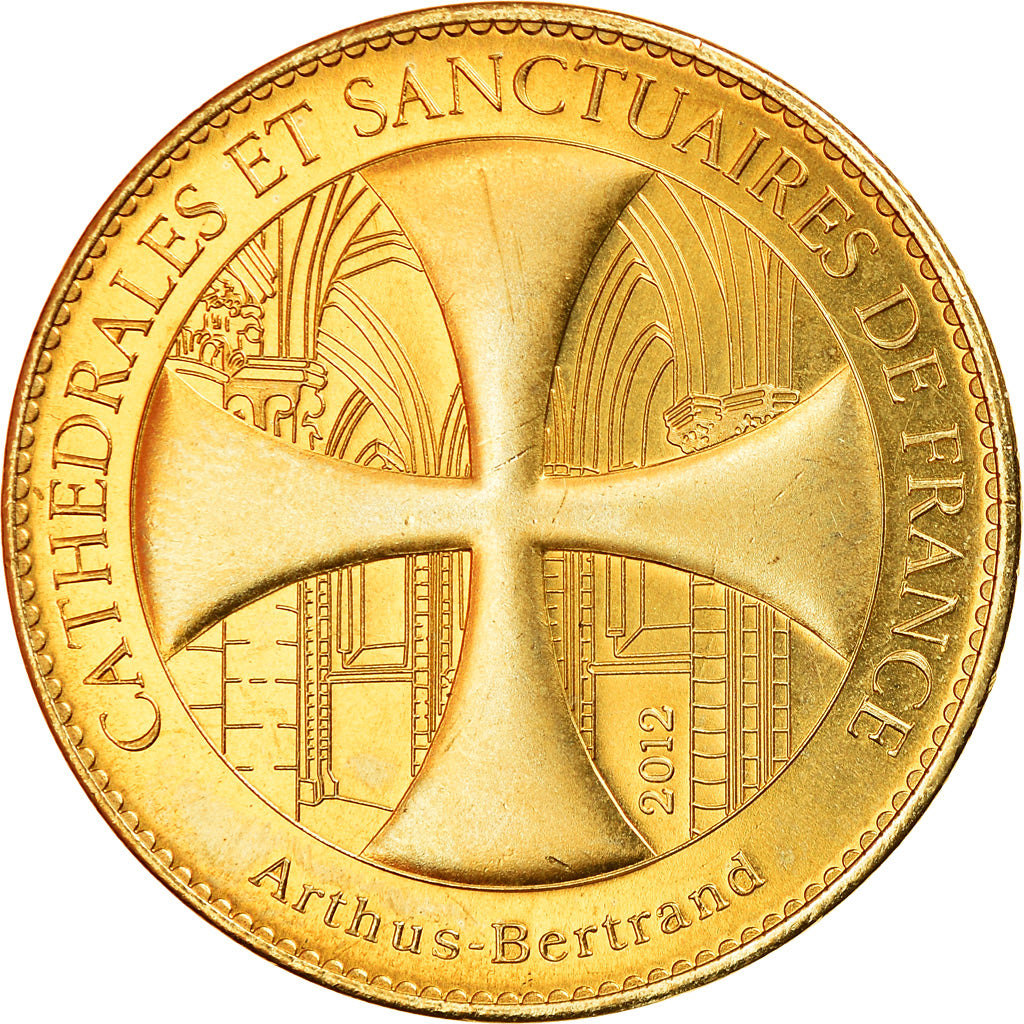 France, Token, Touristic token, Reims - Cathédrale - Je vous salue Marie, 2012