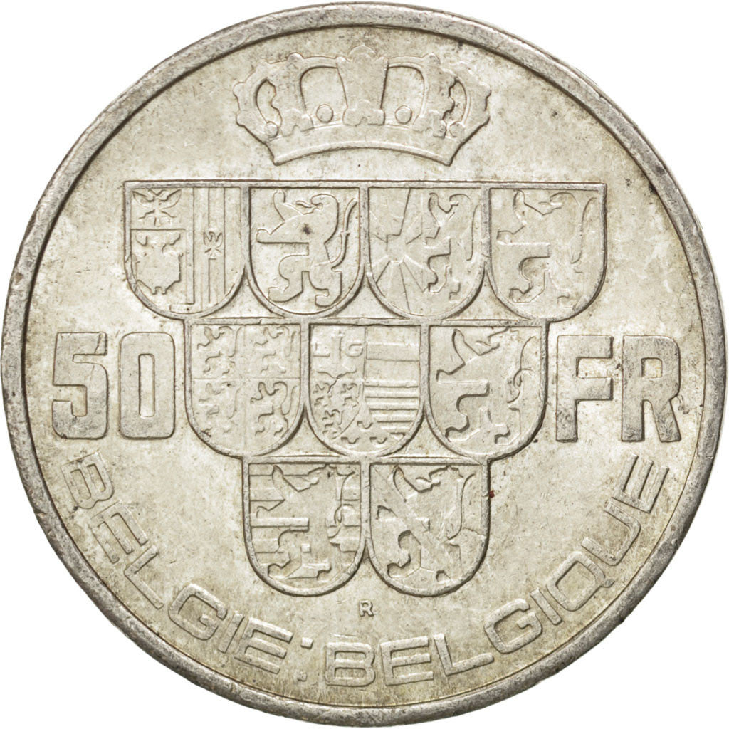 Coin, Belgium, 50 Francs, 50 Frank, 1940, AU(55-58), Silver, KM:122.1