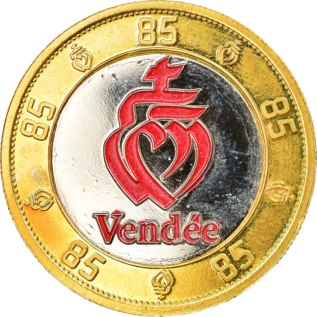 Frankreich, Token, Touristic token, La Vendée, VZ, Bi-Metallic