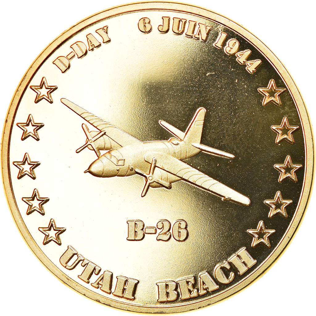 France, Jeton, Sainte Marie du Mont - Utah Beach - B-26, Souvenirs et