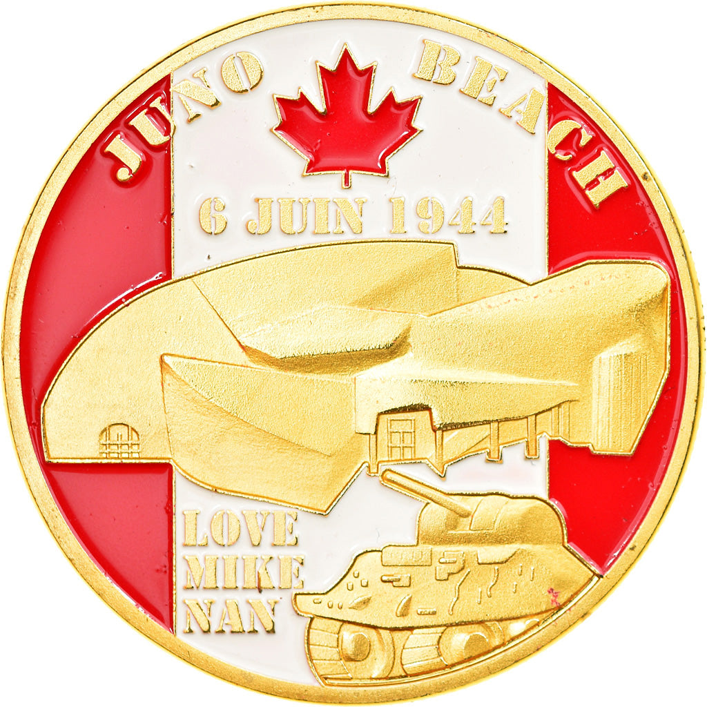 France, Jeton, Normandie - Débarquement allié - Juno Beach, Souvenirs et