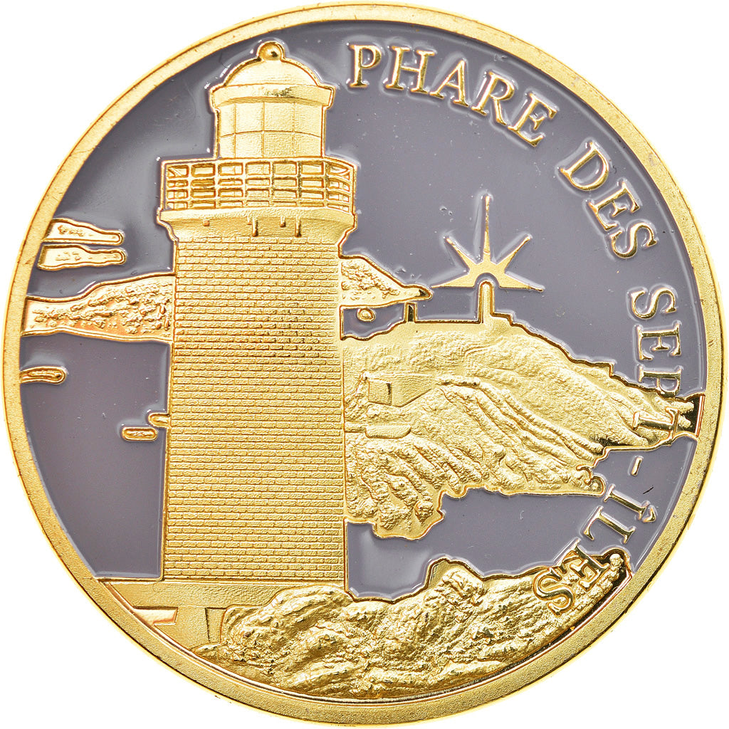 France, Jeton, Les phares de Bretagne - Phare des sept-îles, Souvenirs et