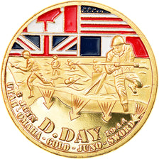 Frankrijk, Token, D-Day - 6 juin 1944, Souvenirs et Patrimoine, PR, Cupro-nickel