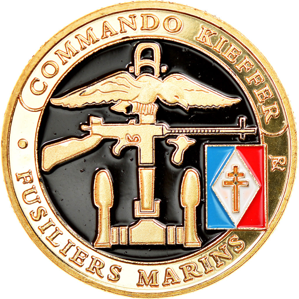 France, Jeton, Commando Kieffer - Fusiliers Marins, Souvenirs et Patrimoine
