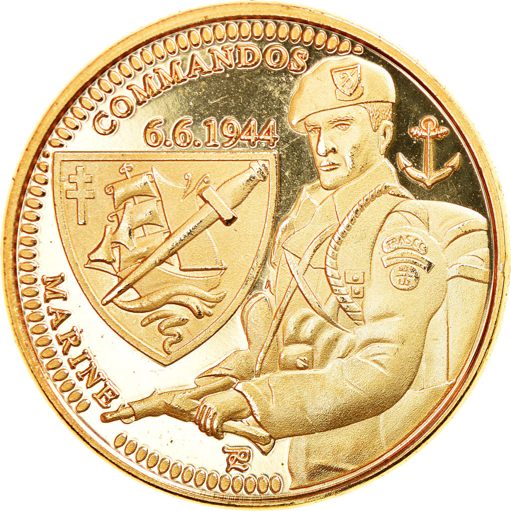 France, Jeton, Commando Kieffer - Fusiliers Marins, Souvenirs et Patrimoine