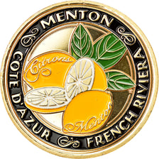 France, Jeton, Côte d'Azur - Menton, Souvenirs et Patrimoine, SUP, Cupro-nickel