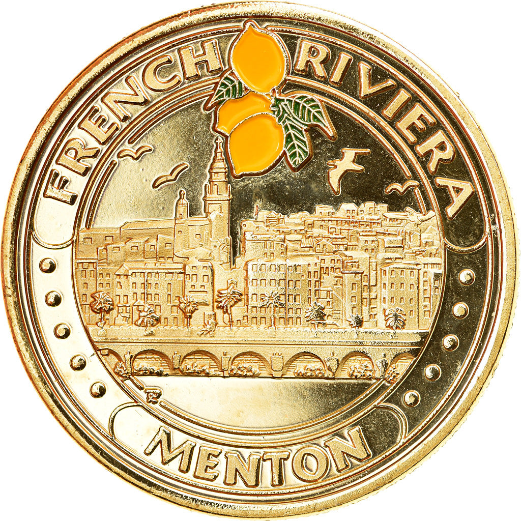 France, Jeton, Côte d'Azur - Menton, Souvenirs et Patrimoine, SUP, Cupro-nickel