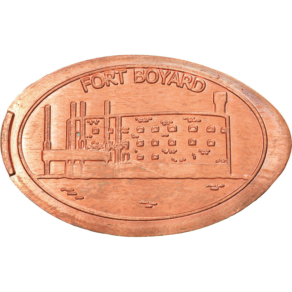 France, Token, Charentes Maritimes - Fort Boyard, EF(40-45), Copper