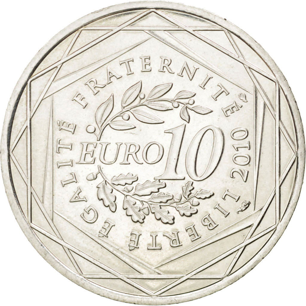 Coin, France, 10 Euro, 2010, MS(63), Silver, KM:1651