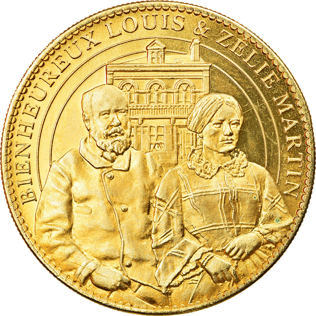 France, Token, Lisieux -  Basilique - Louis et Zélie Martin, 2013, Arthus