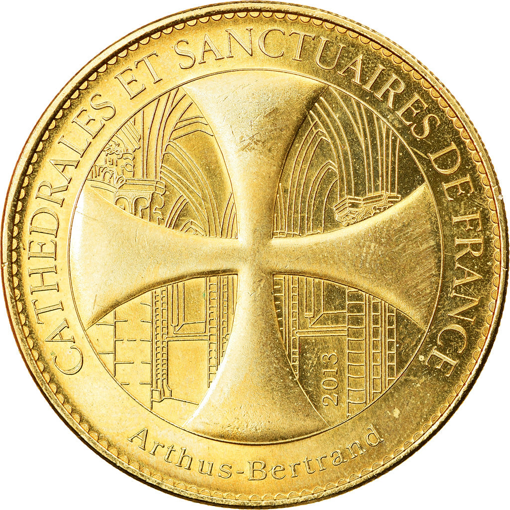 France, Token, Lisieux -  Basilique - Louis et Zélie Martin, 2013, Arthus