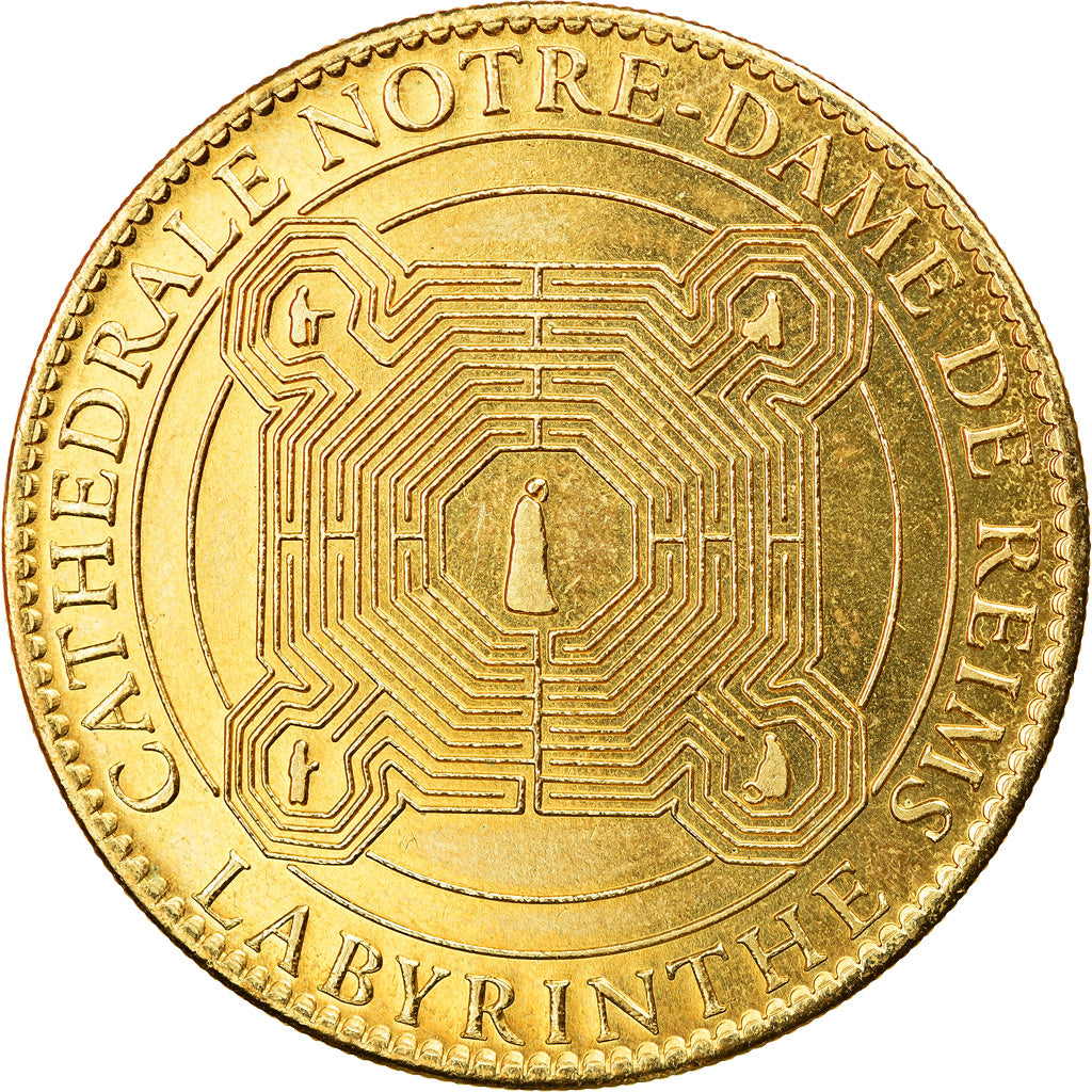 France, Token, Reims - Cathédrale - Labyrinthe, 2011, Arthus Bertrand