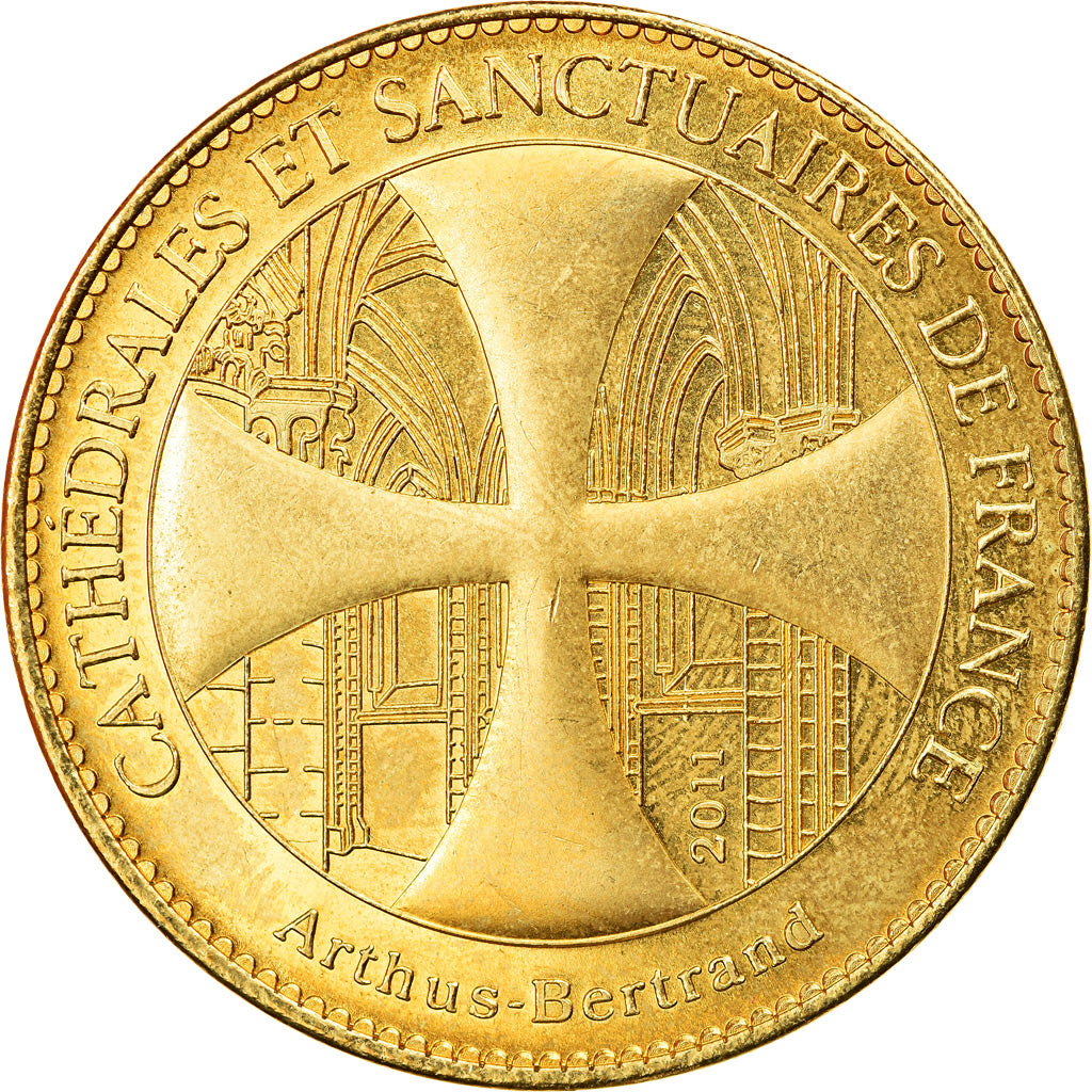 France, Token, Reims - Cathédrale - Labyrinthe, 2011, Arthus Bertrand