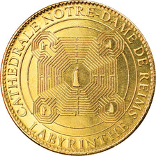 France, Jeton, Reims - Cathédrale - Labyrinthe, 2010, Arthus Bertrand, SUP