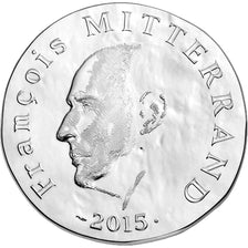 France, 10 Euro, François Mitterrand, 2015, MS(65-70), Silver
