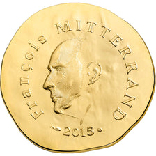 France, 50 Euro, François Mitterrand, 2015, MS(65-70), Gold