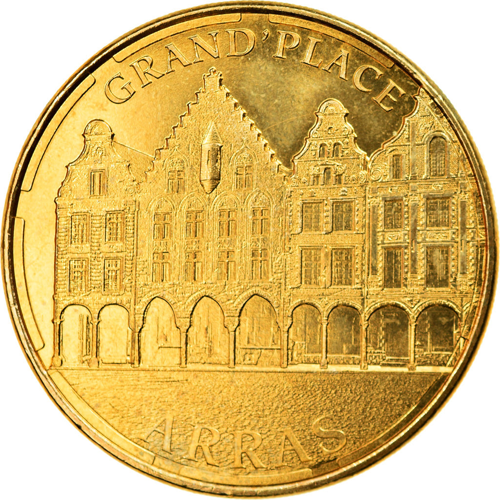 France, Token, 62/ Grand'Place - Arras, 2014, MDP, AU(55-58), Cupro-nickel