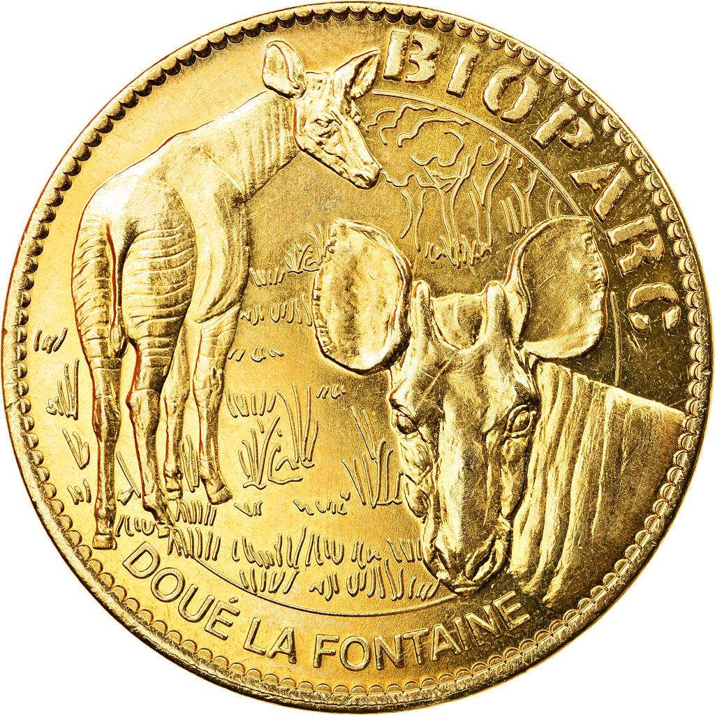 France, Token, Doué - Zoo n°2, 2014, Arthus Bertrand, AU(55-58), Cupro-nickel