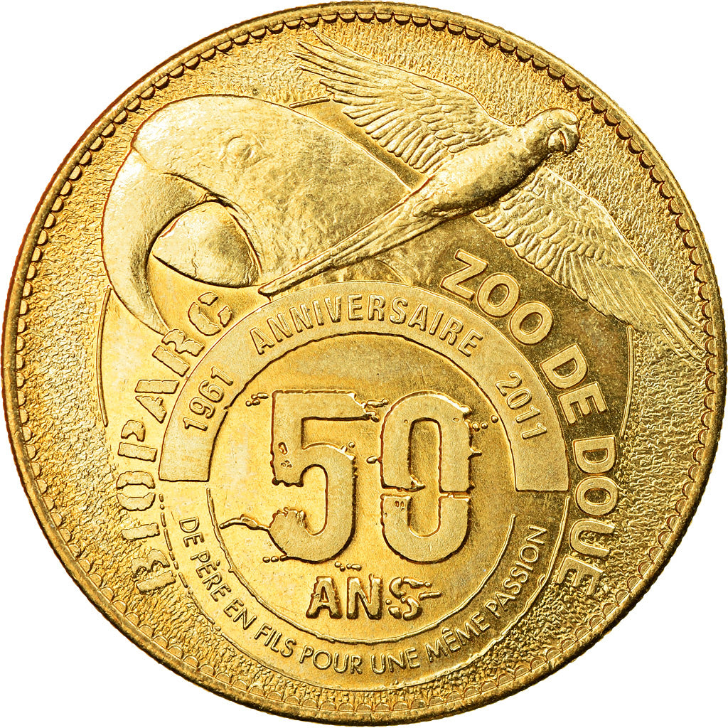 France, Token, Doué - le Zoo - 50 ans, 2011, Arthus Bertrand, AU(55-58)