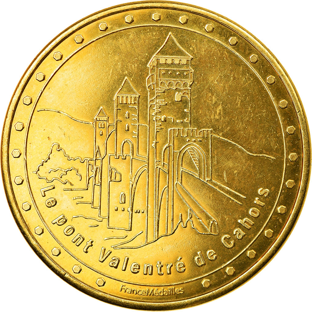 France, Token, 46/ Le Pont Valentré - Cahors, France Médailles, AU(55-58)