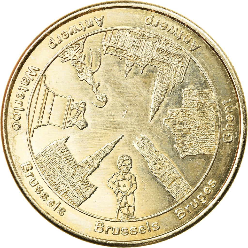 Belgium, Token, Belgique - 7 monuments, 2009, Collectors Coin, AU(55-58)