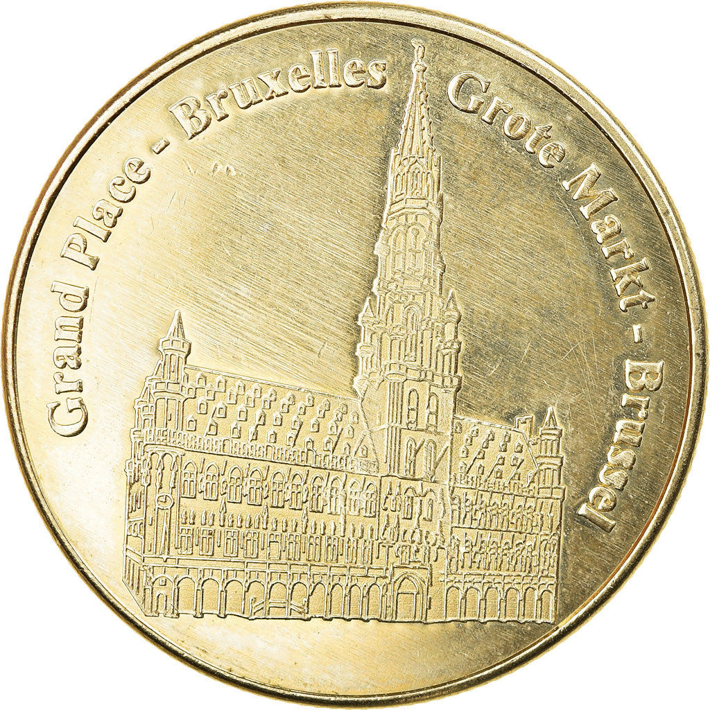 Belgium, Token, Bruxelles - Grand'Place, Collectors Coin, AU(55-58)
