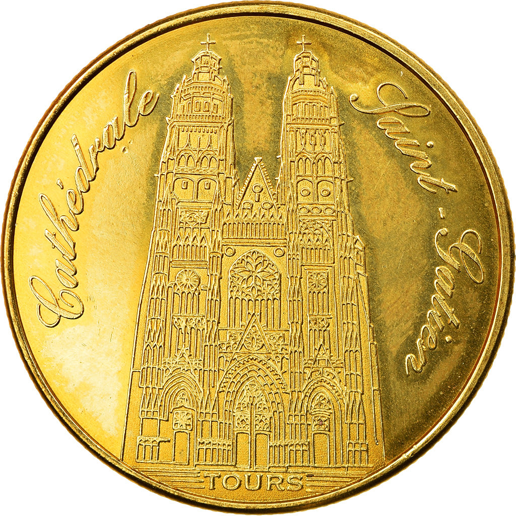 France, Jeton, Tours - Cathédrale Saint-Gatien, Médaille de Collection, SUP