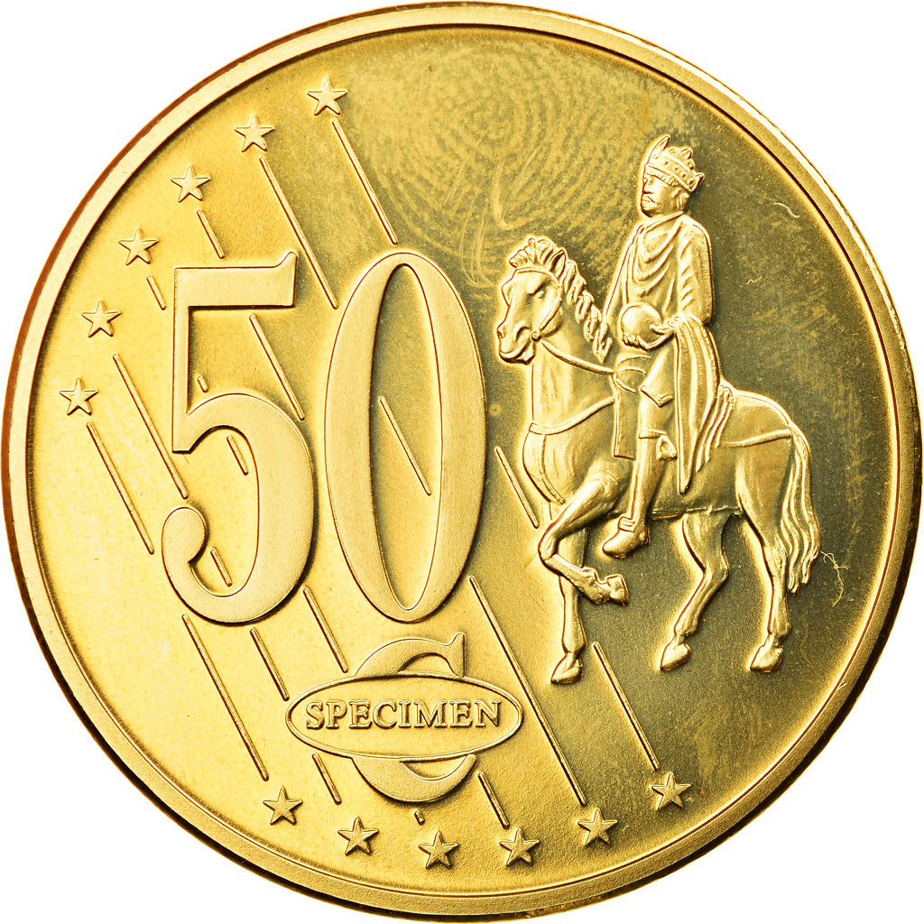 Vatican, 50 Euro Cent, 2011, unofficial private coin, MS(63), Brass