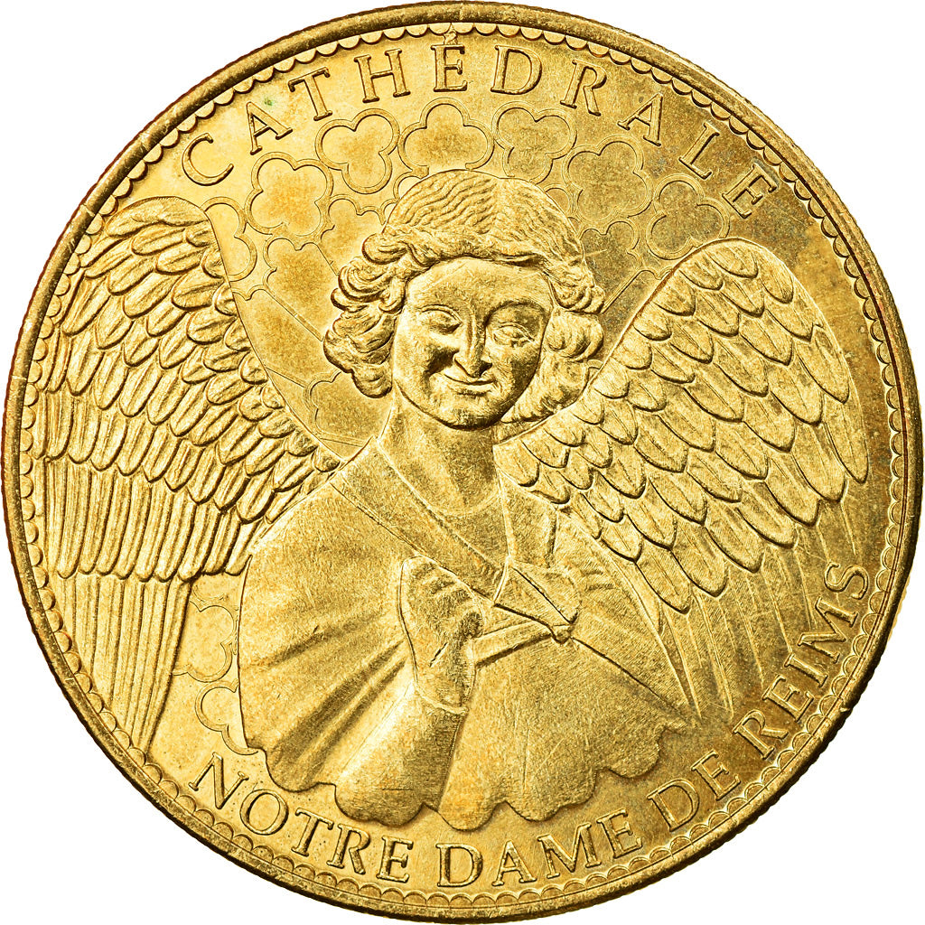 France, Token, Reims - Cathédrale n°2 - Ange, 2008, Arthus Bertrand
