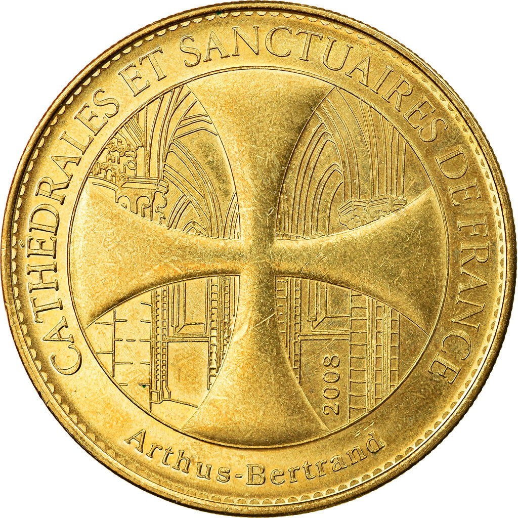 France, Token, Reims - Cathédrale n°2 - Ange, 2008, Arthus Bertrand