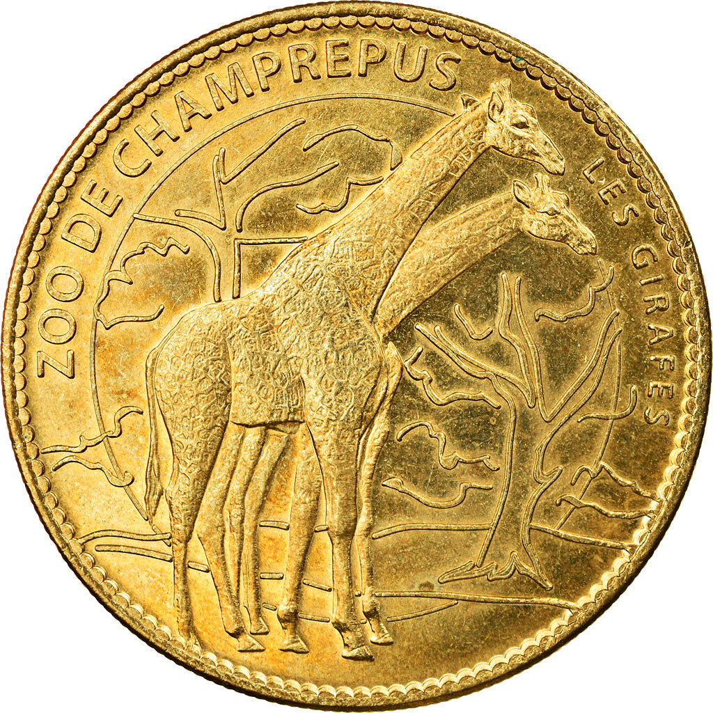 Frankreich, Token, Champrepus - Le zoo - les girafes, 2007, Arthus Bertrand, VZ