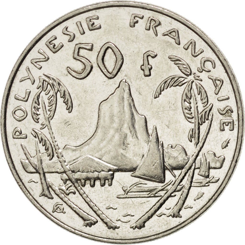 Coin, French Polynesia, 50 Francs, 1985, EF(40-45), Nickel, KM:13, Lecompte:118