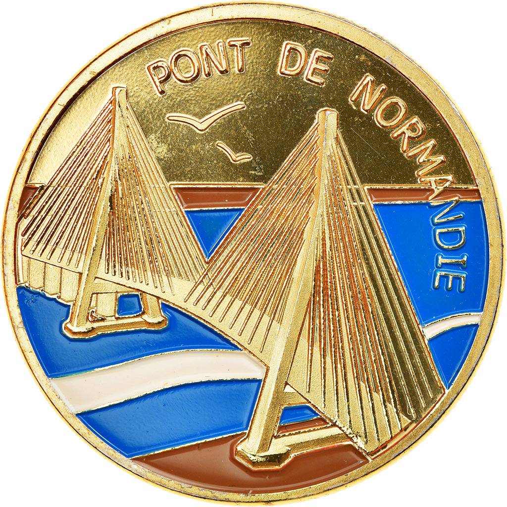 Francja, Token, Żeton turystyczny, Normandie - Le pont de Normandie, Souvenirs