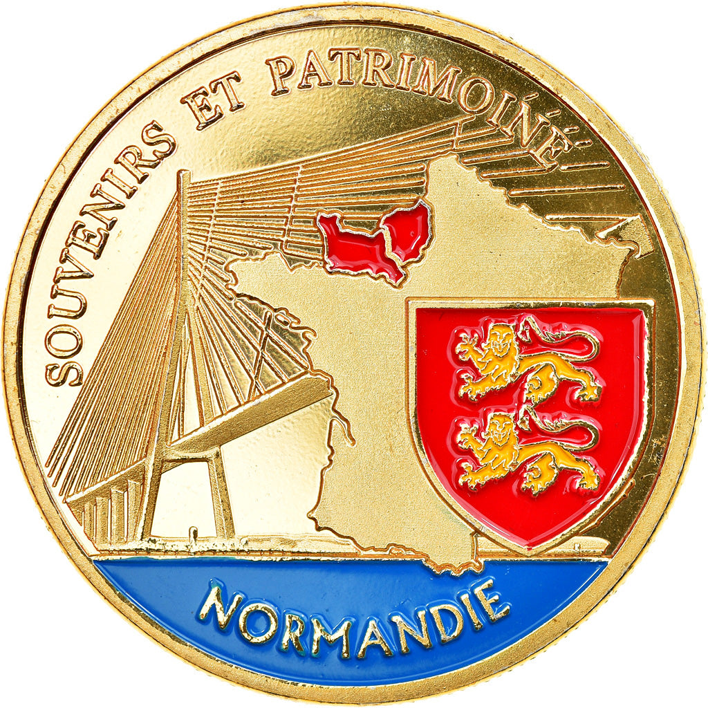 Francja, Token, Żeton turystyczny, Normandie - Le pont de Normandie, Souvenirs