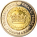 Denmark, 2 Euro, 2002, unofficial private coin, MS(63), Bi-Metallic