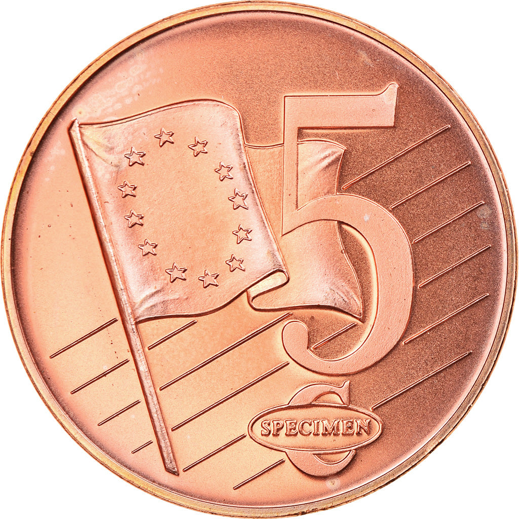 Sweden, 5 Euro Cent, 2004, unofficial private coin, MS(63), Copper Plated Steel